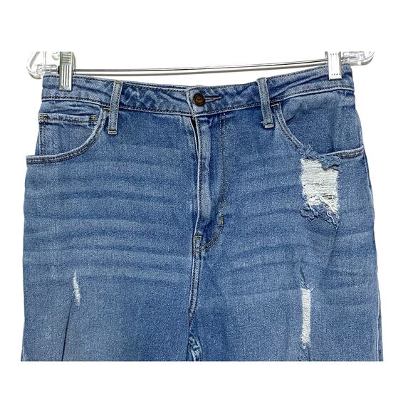Hollister Ultra High Rise Dad Jean Vintage Stretch Distressed Womens 7R 28 x 31 - Picture 3 of 7